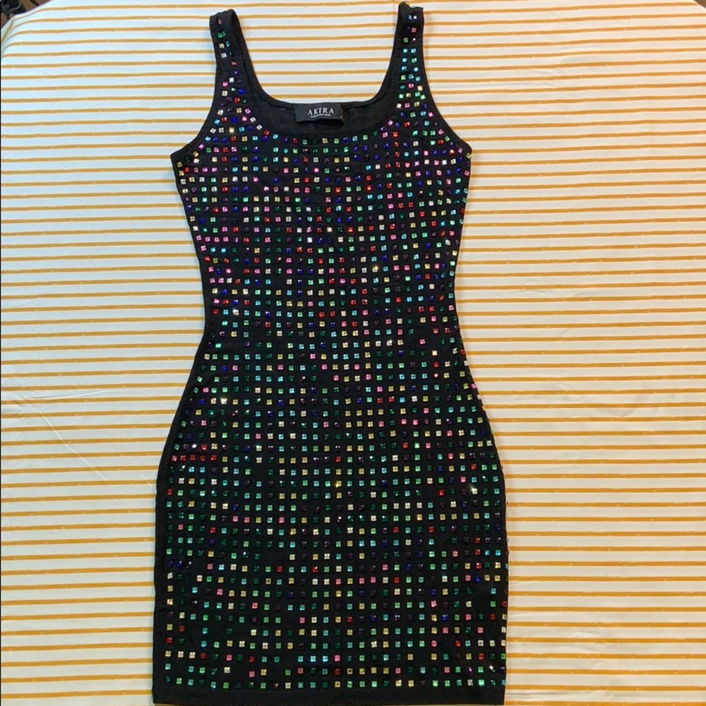 Colorful Rhinestone Dress - Picture 2 of 3